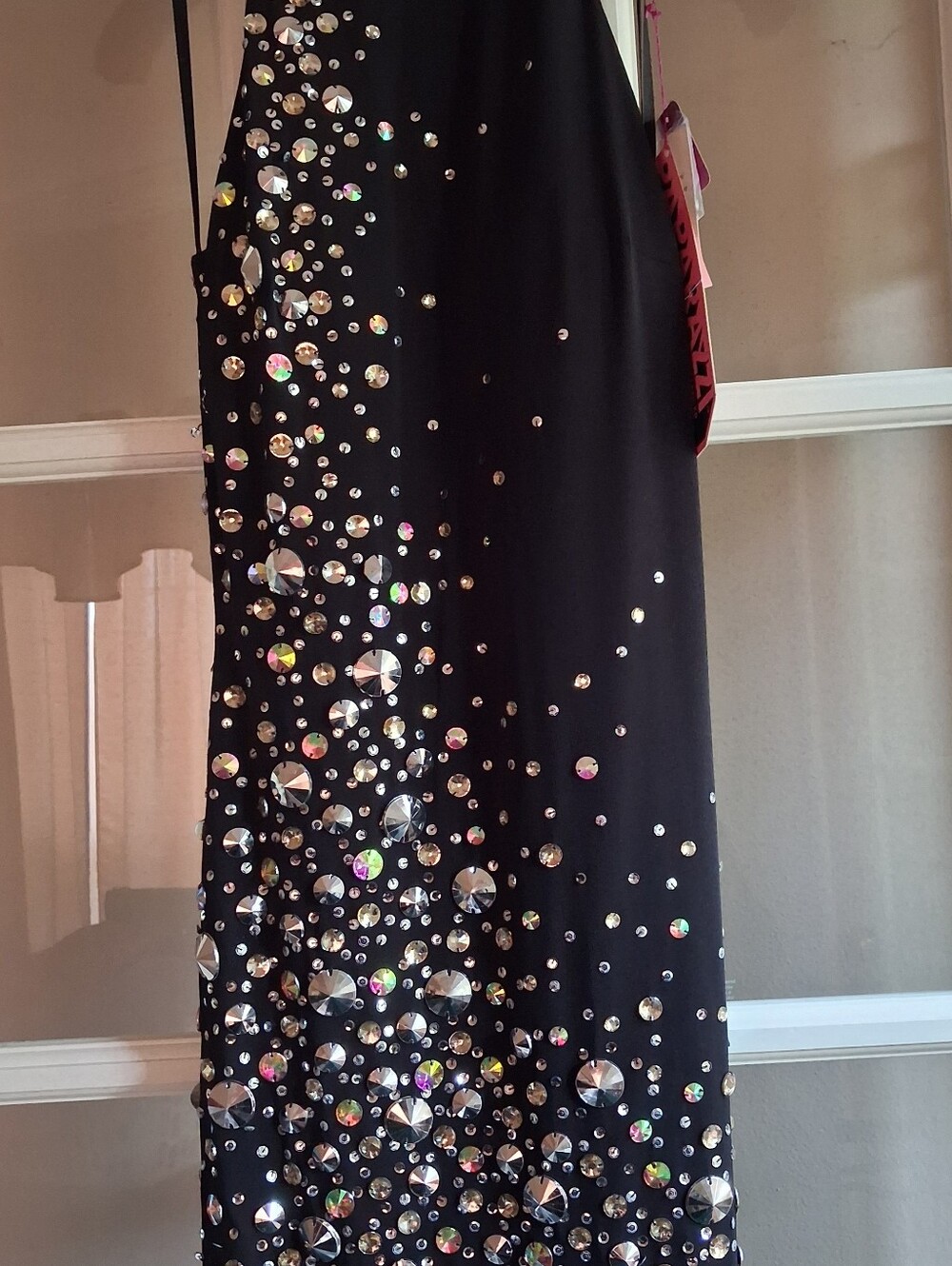 Paparazzi Black Backless Dress Beaded